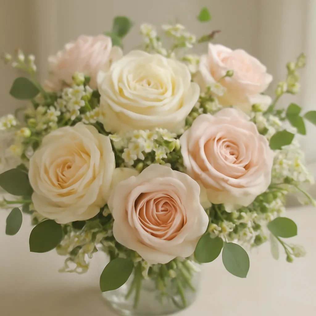 Close-up floral styling that supports the Anniversary Flowers Markham page