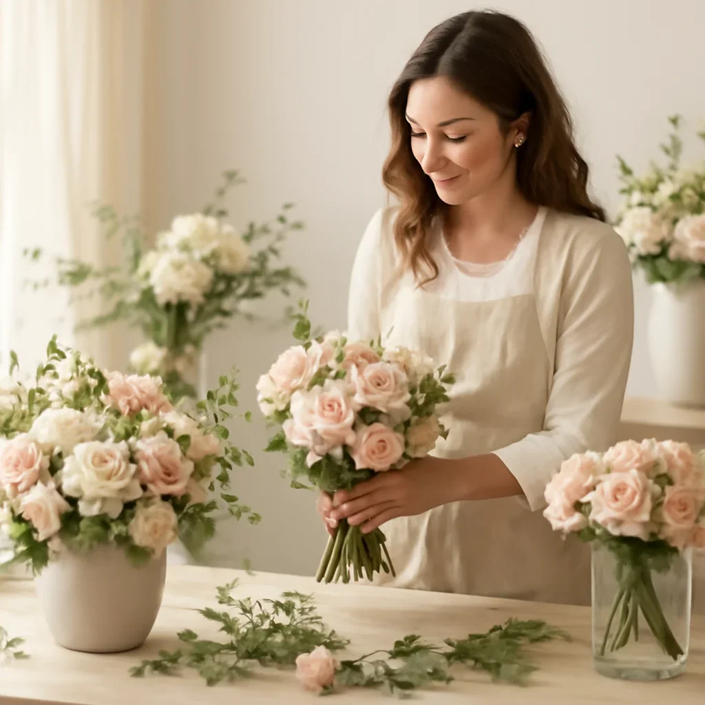 Welcoming floral consultation scene for the Best Flower Delivery Markham call to action