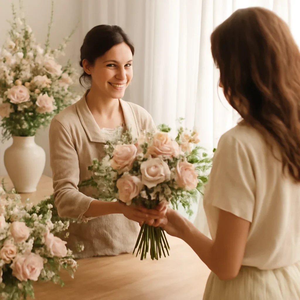 Welcoming floral consultation scene for the Best Flowers for Summer Birthdays in Markham call to action