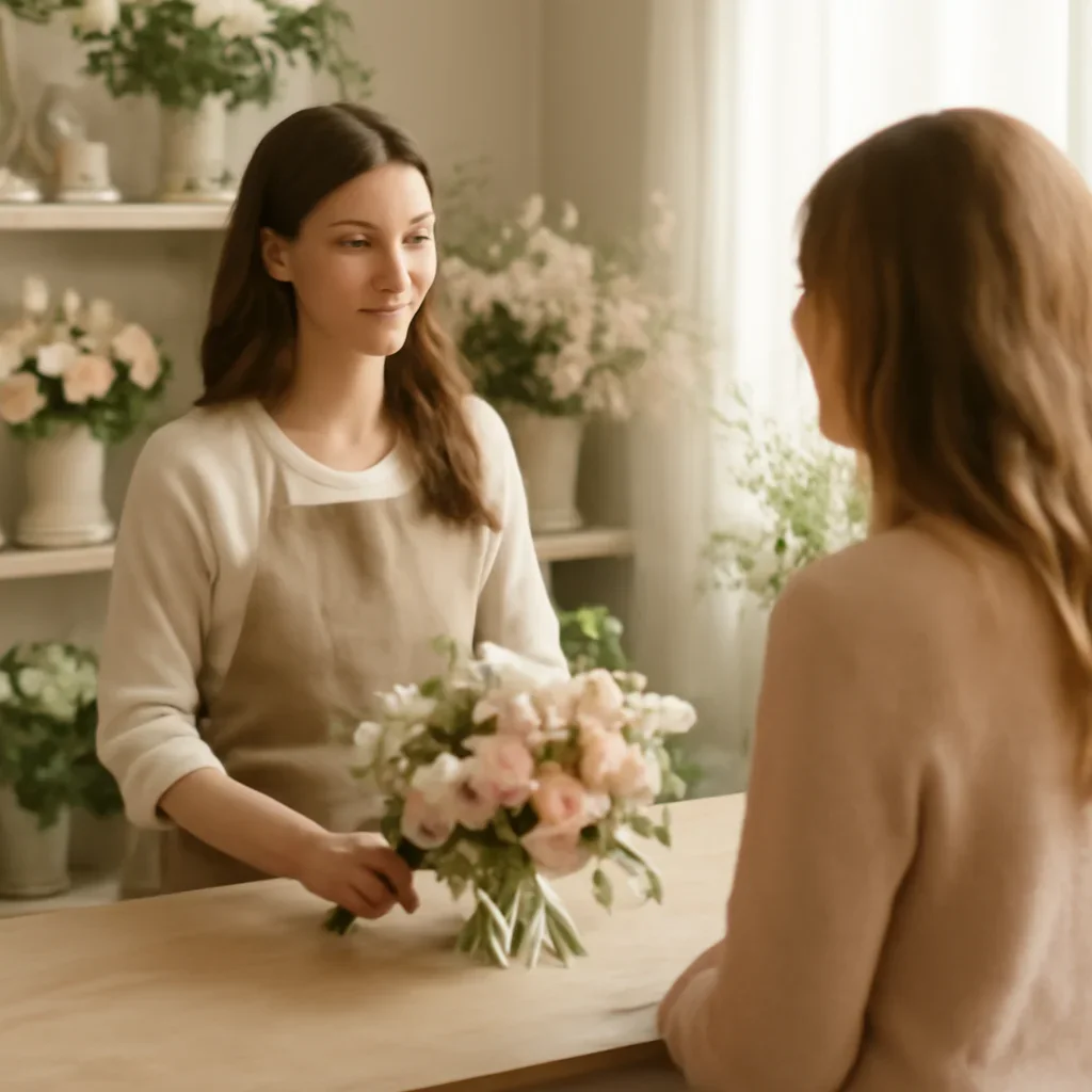 Welcoming floral consultation scene for the How Same-Day Flower Delivery Works in Markham call to action