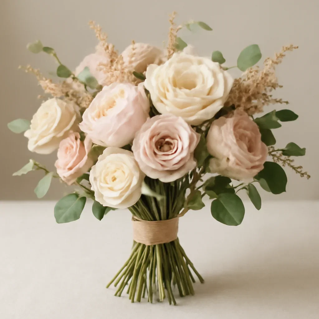 Hand-tied bouquet details for the Mother's Day Flower Ideas by Personality Type page