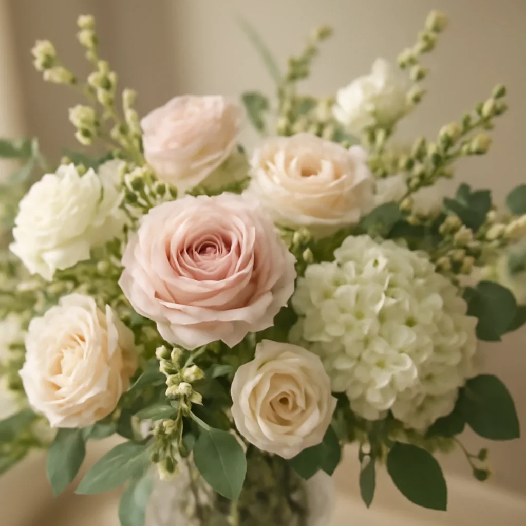 Close-up floral styling that supports the Sympathy Flowers Etiquette: What to Send and When page