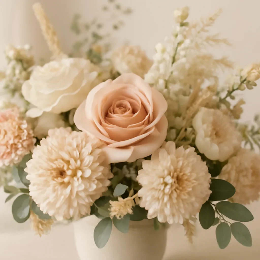 Close-up floral styling that supports the Thanksgiving Centerpiece Ideas for Markham Gatherings page