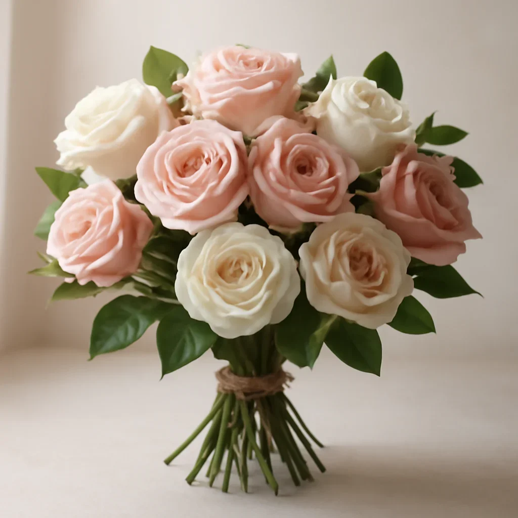 Hand-tied bouquet details for the Top Rose Colors and What They Mean for Gifting page