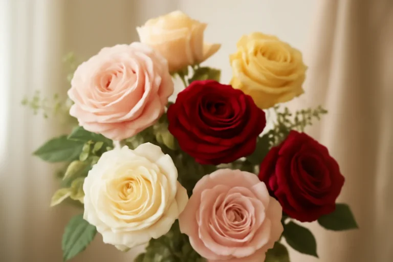 Top Rose Colors and What They Mean for Gifting floral hero arrangement in soft natural light