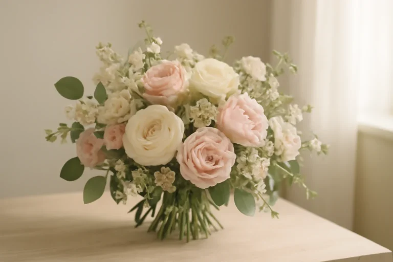 Wedding Flower Budget Tips for Markham Couples floral hero arrangement in soft natural light