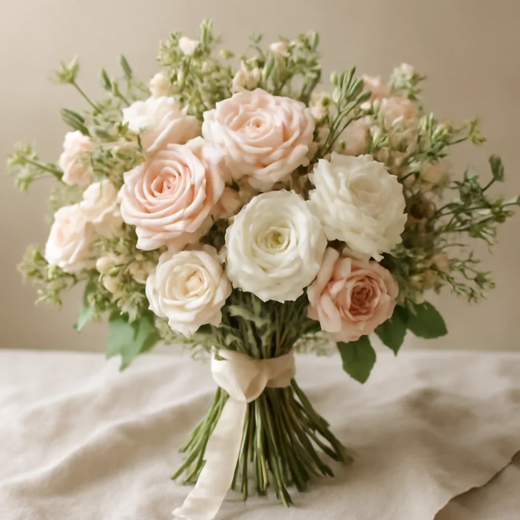 Hand-tied bouquet details for the When to Order Valentine's Flowers to Avoid Last-Minute Stress page