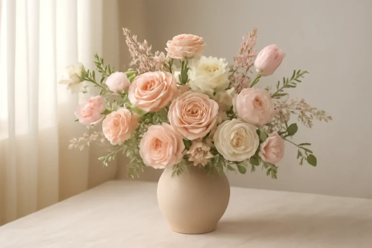 When to Order Valentine's Flowers to Avoid Last-Minute Stress floral hero arrangement in soft natural light
