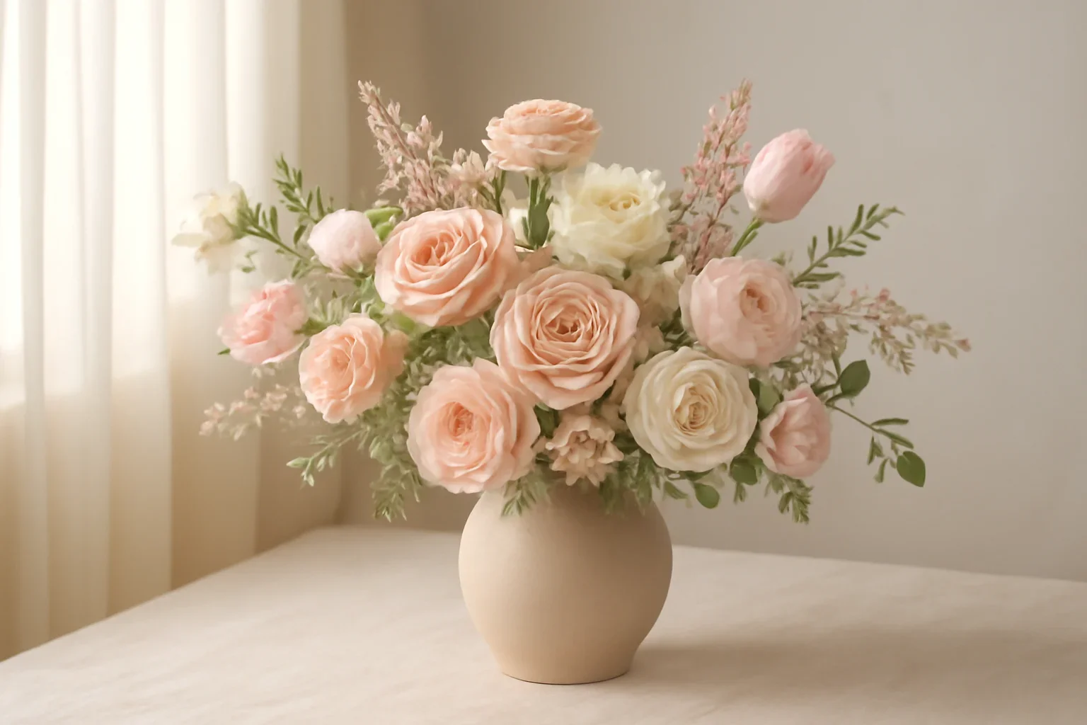 When to Order Valentine's Flowers to Avoid Last-Minute Stress floral hero arrangement in soft natural light