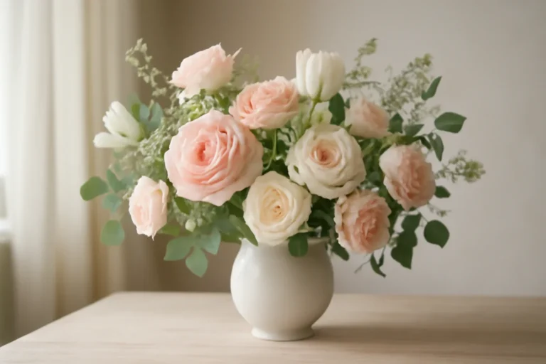 Why Direct-to-Florist Ordering Usually Works Better floral hero arrangement in soft natural light
