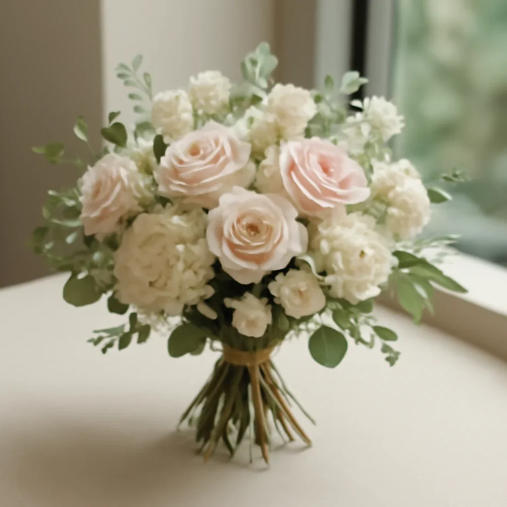 Hand-tied bouquet details for the Corporate Lobby Flowers Markham Case Study page