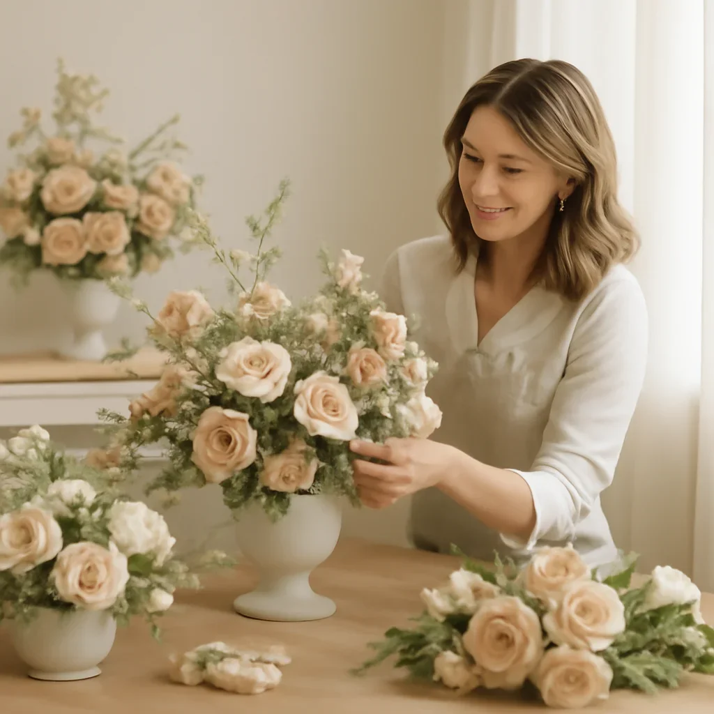 Welcoming floral consultation scene for the Floral Portfolio & Case Studies call to action