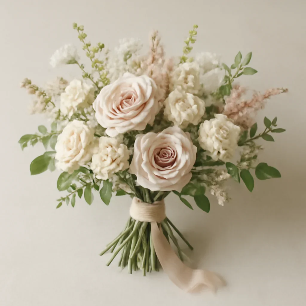 Hand-tied bouquet details for the Floral Portfolio & Case Studies page