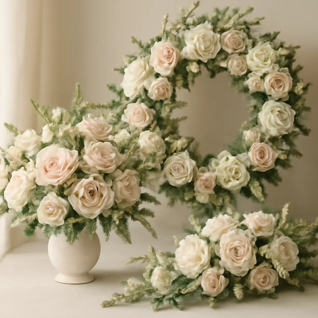 Close-up floral styling that supports the Sympathy Tributes Markham Case Study page