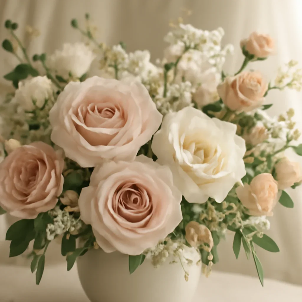Close-up floral styling that supports the Unionville Wedding Flowers Case Study page