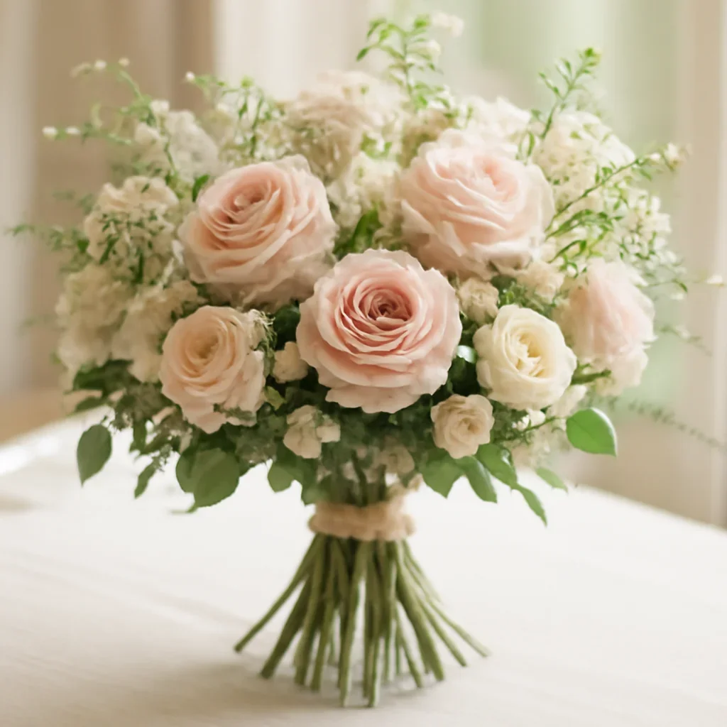 Hand-tied bouquet details for the Centerpieces Markham page