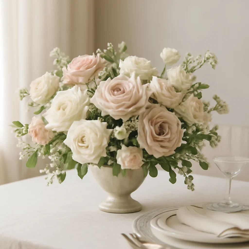Close-up floral styling that supports the Centerpieces Markham page