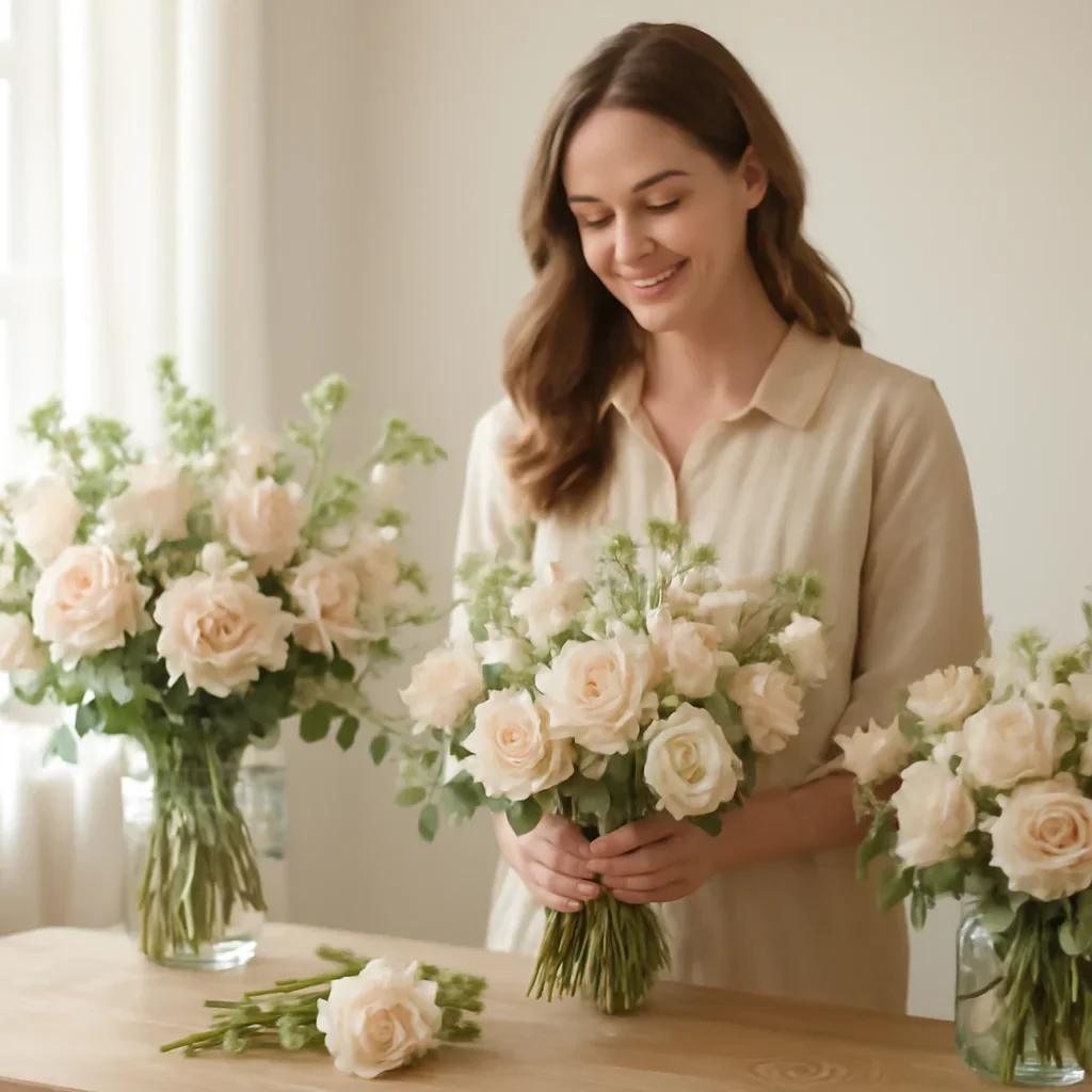 Welcoming floral consultation scene for the Congratulations Flowers Markham call to action