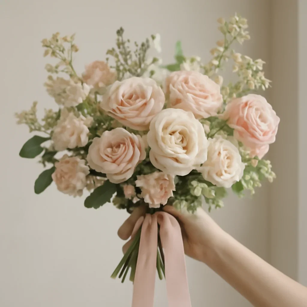 Hand-tied bouquet details for the Delivery Information page