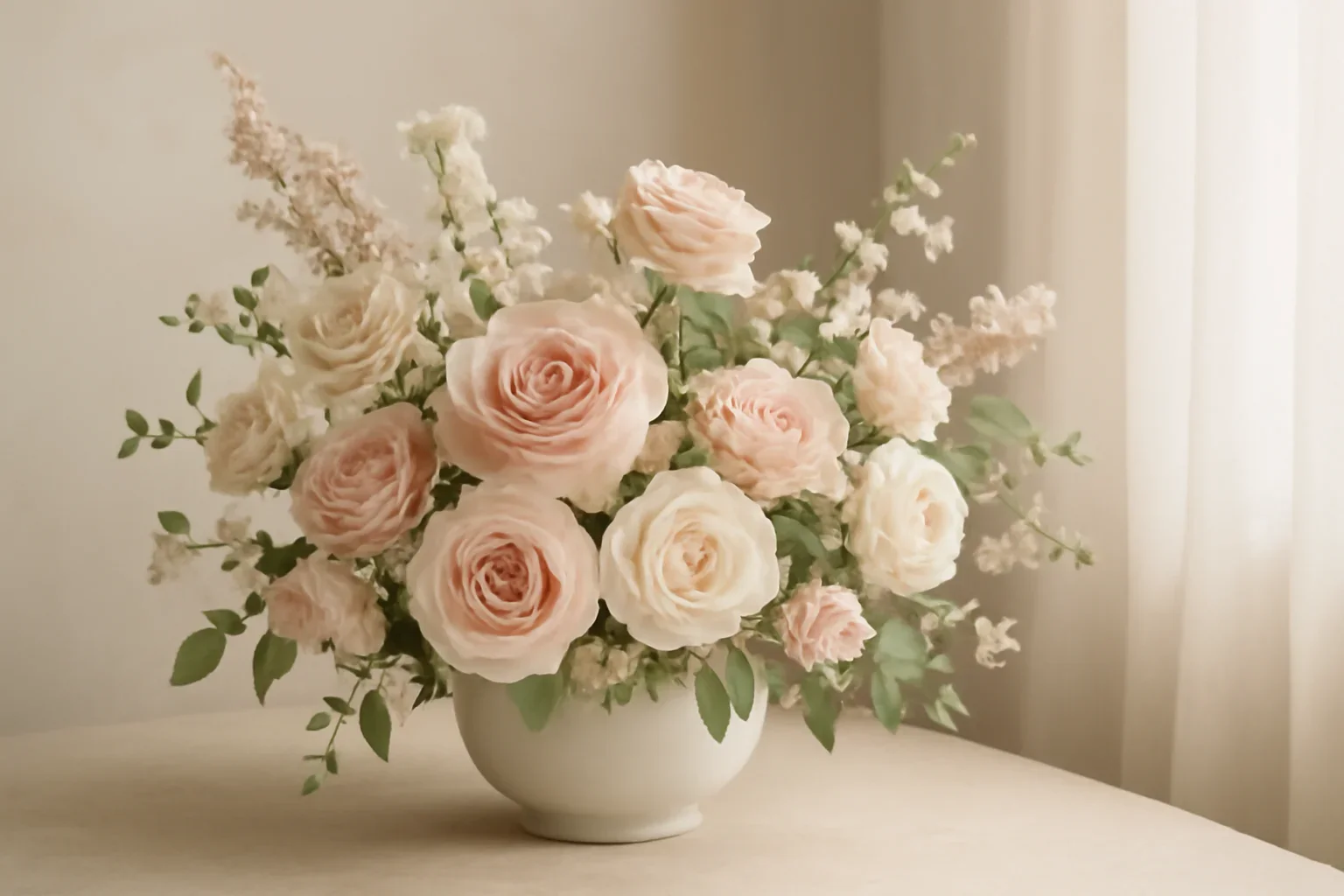 Delivery Information floral hero arrangement in soft natural light