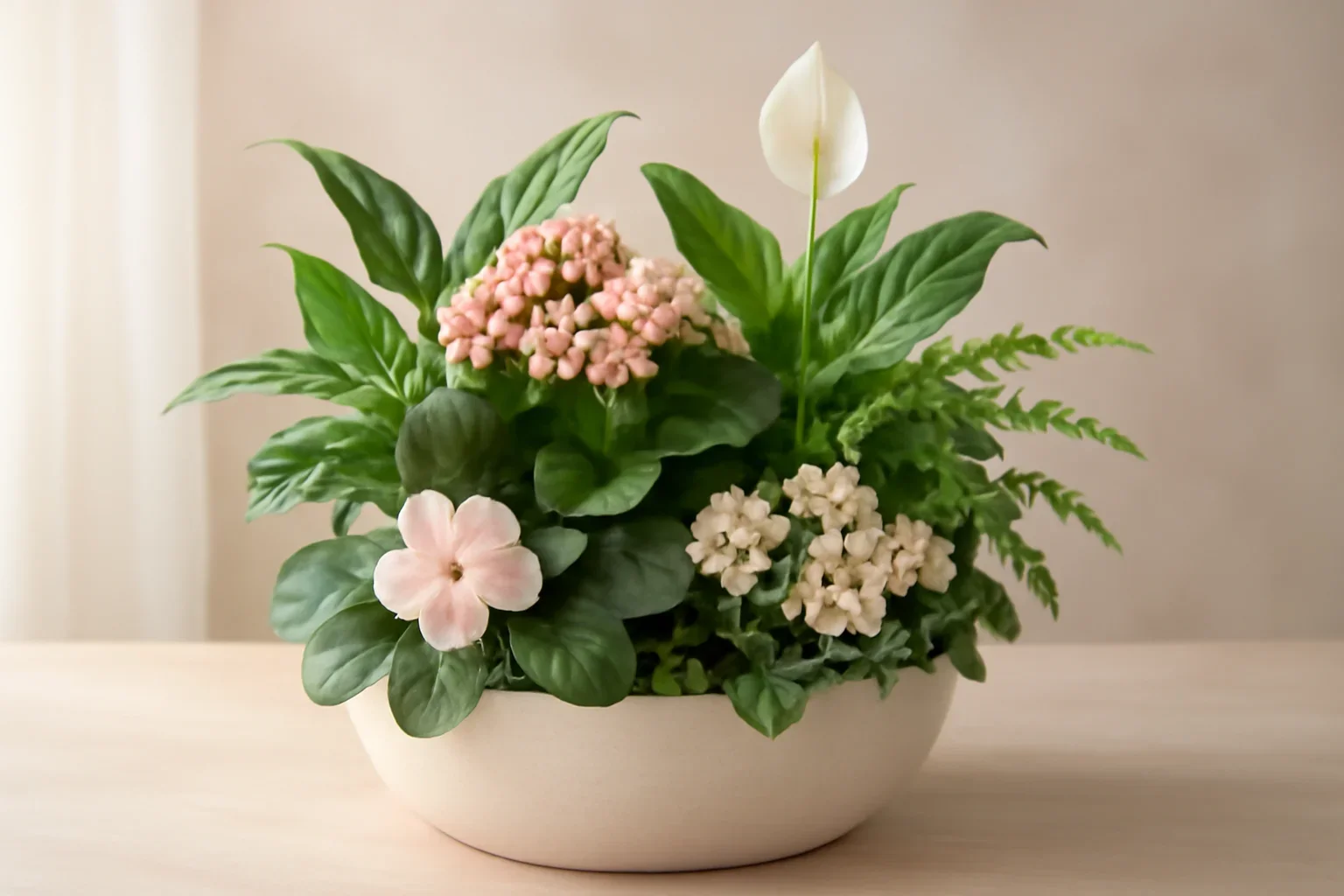 Dish Gardens Markham floral hero arrangement in soft natural light