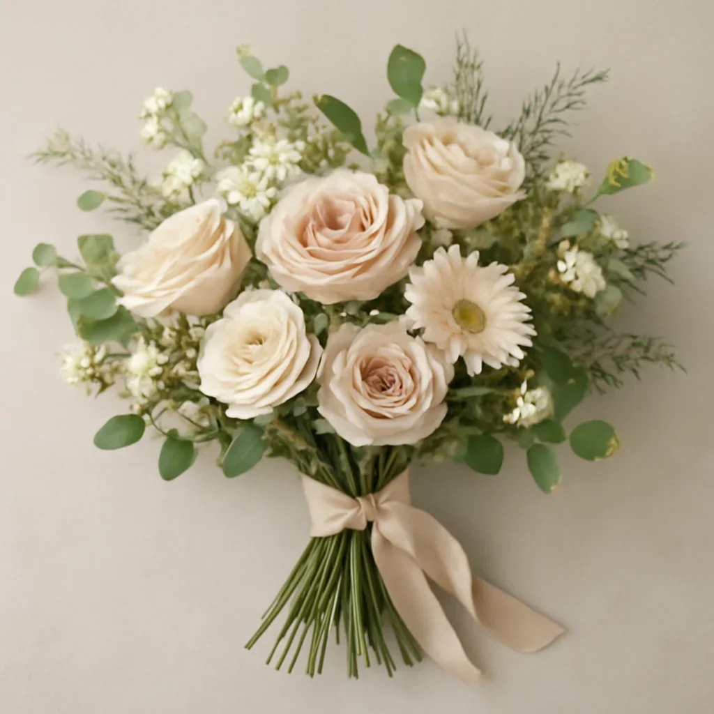 Hand-tied bouquet details for the Funeral Flowers Markham page
