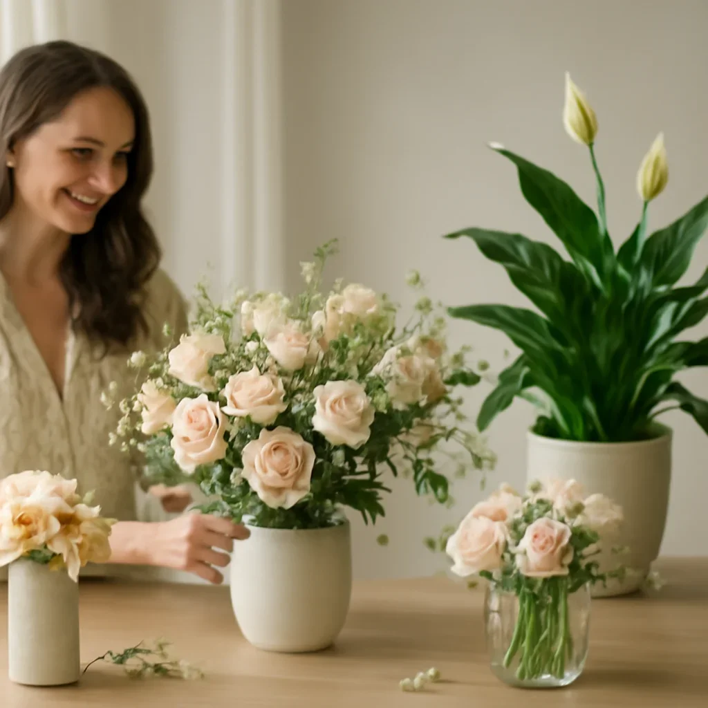 Welcoming floral consultation scene for the Get Well Flowers Markham call to action