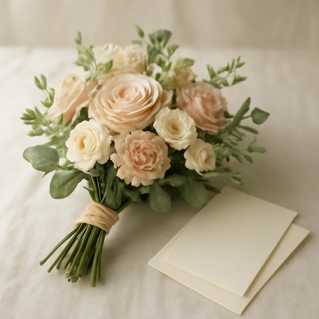 Hand-tied bouquet details for the Greeting Cards & Gifts Markham page