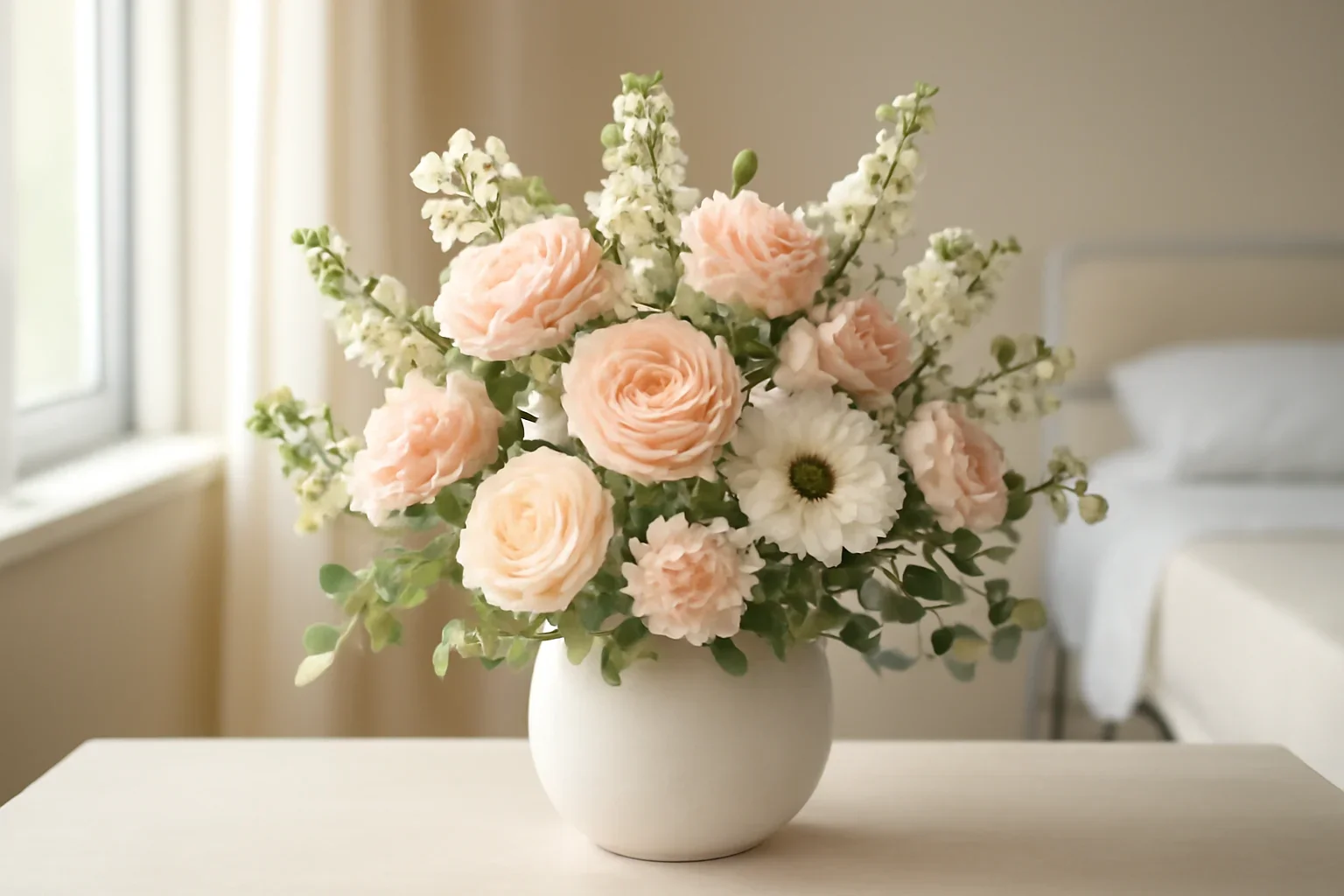 Hospital Flower Delivery Markham floral hero arrangement in soft natural light