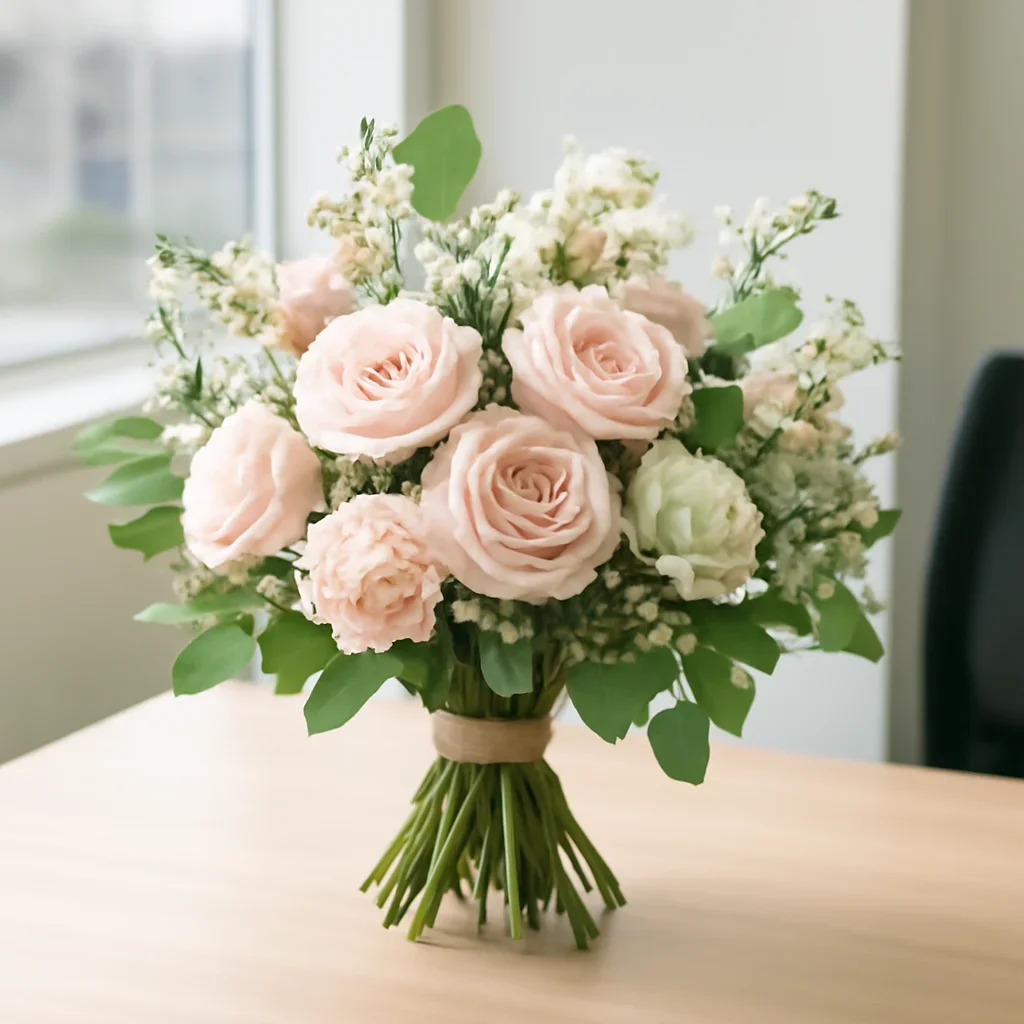 Hand-tied bouquet details for the Corporate Offices in Markham page