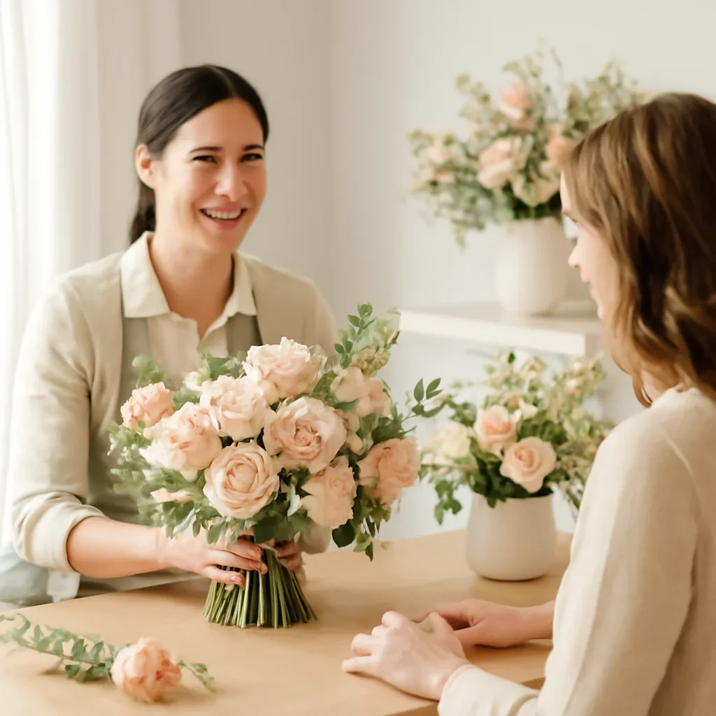 Welcoming floral consultation scene for the Hospitals in Markham call to action