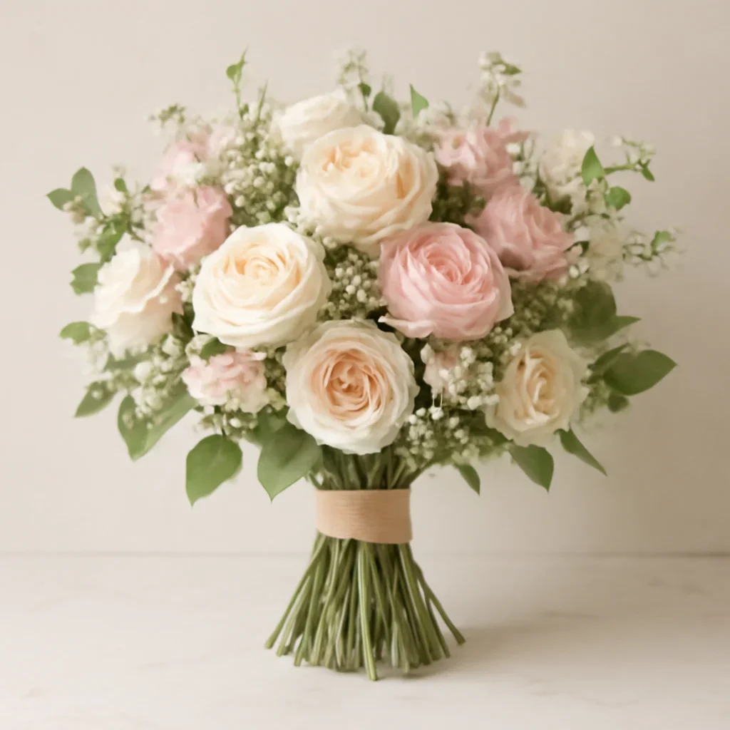 Hand-tied bouquet details for the Hospitals in Markham page