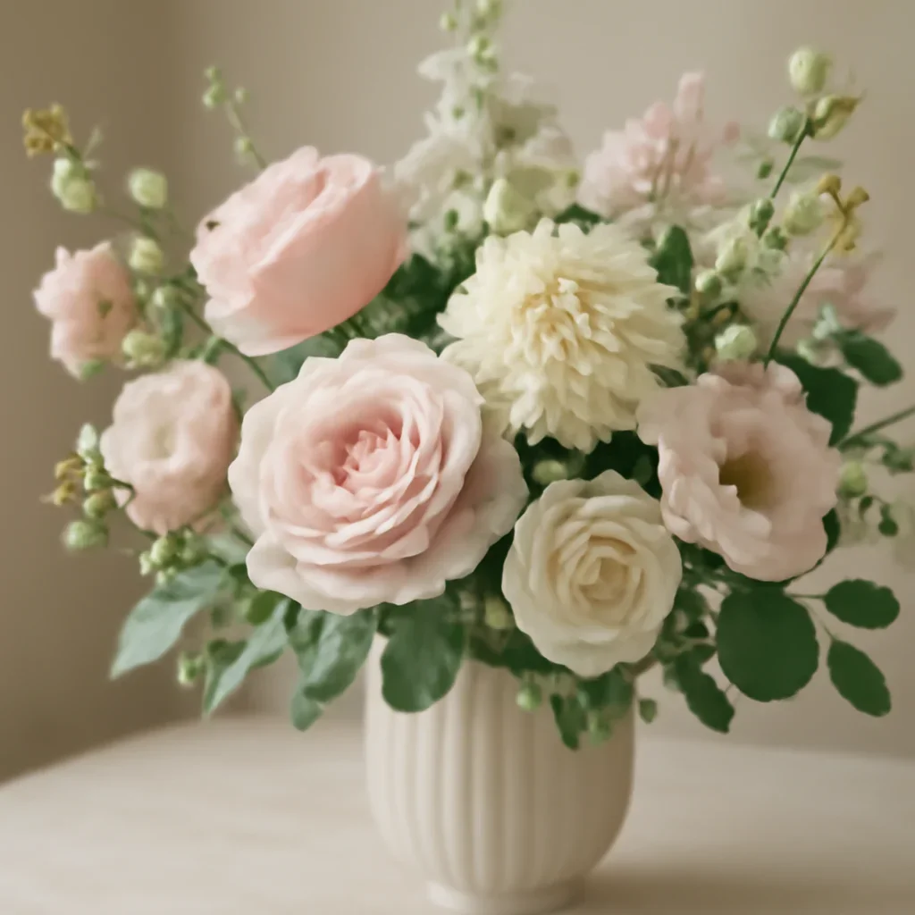 Close-up floral styling that supports the Delivery Destinations & Partners page