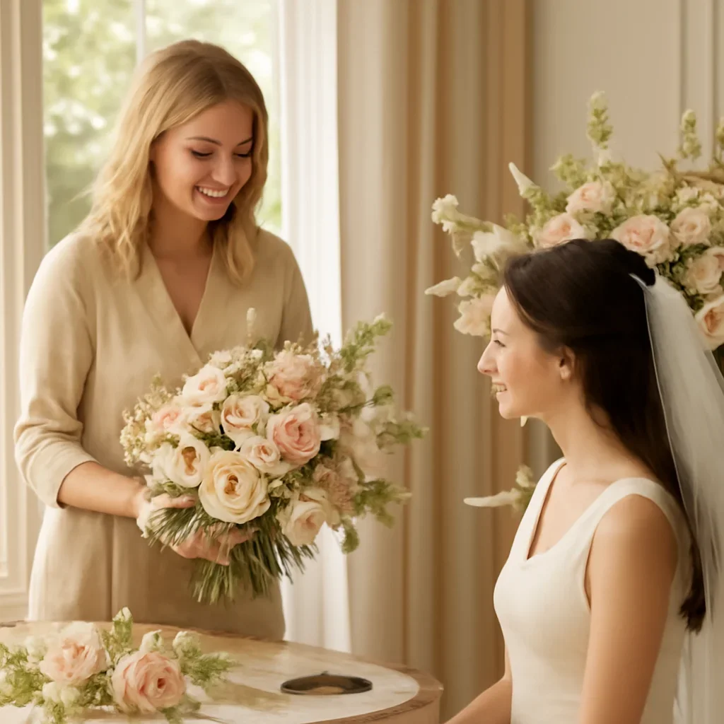Welcoming floral consultation scene for the Wedding Venues in Markham call to action
