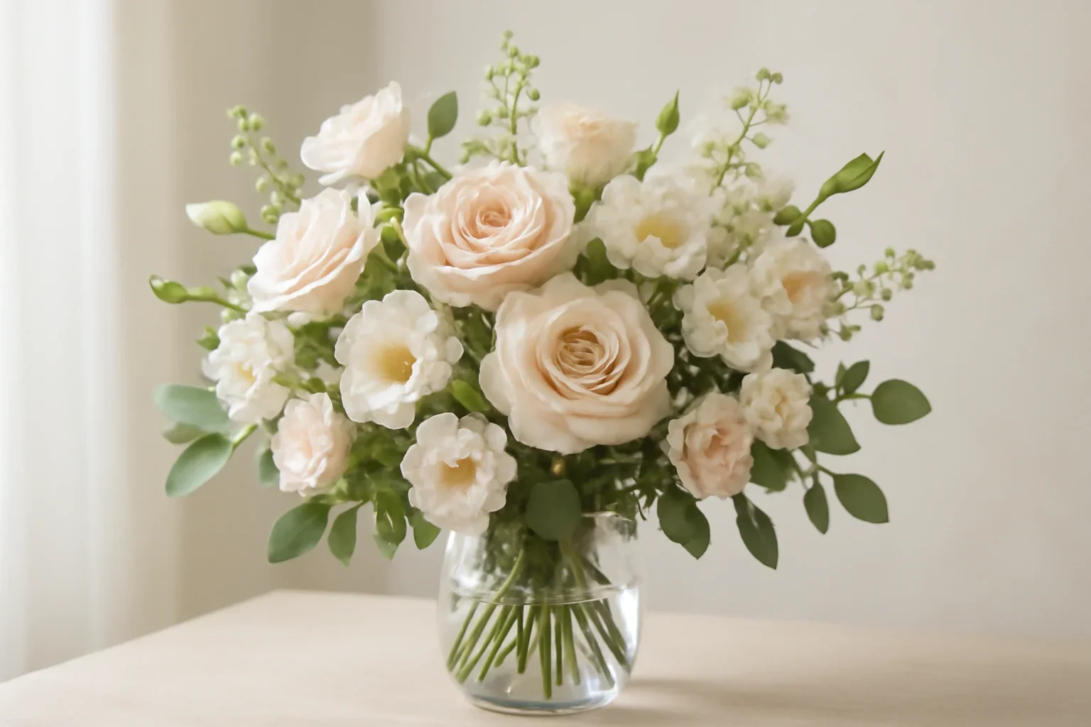 Just Because Flowers Markham floral hero arrangement in soft natural light