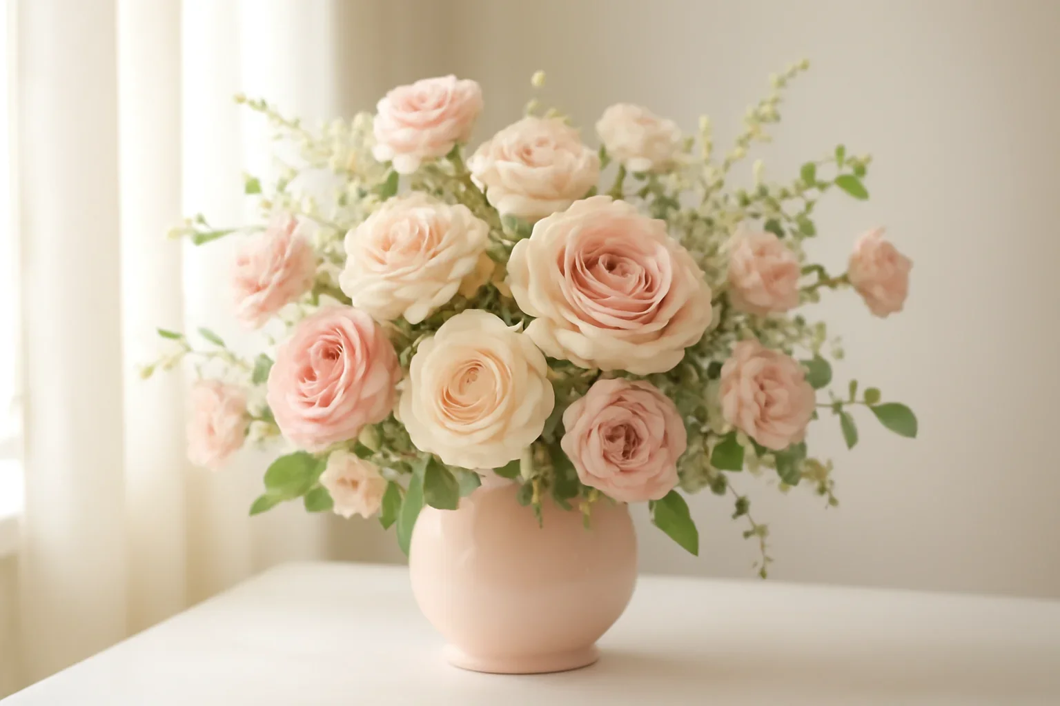 Love & Romance Flowers Markham floral hero arrangement in soft natural light