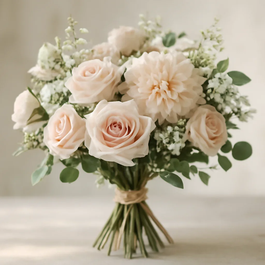 Hand-tied bouquet details for the Markham Florist page