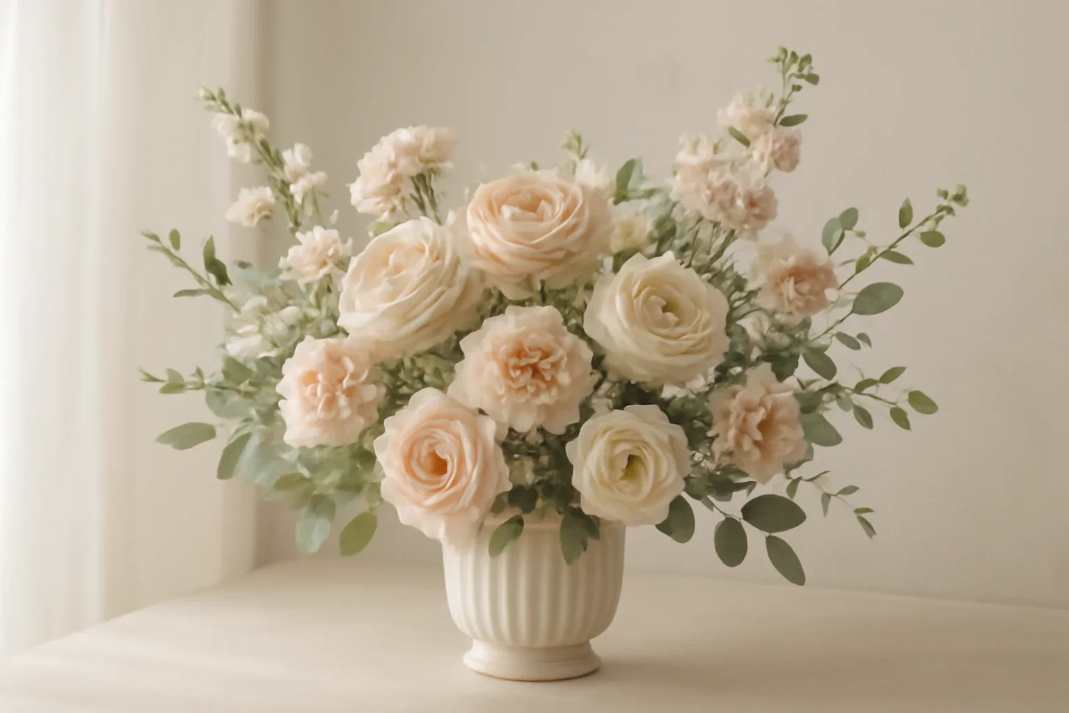 Markham Florist floral hero arrangement in soft natural light