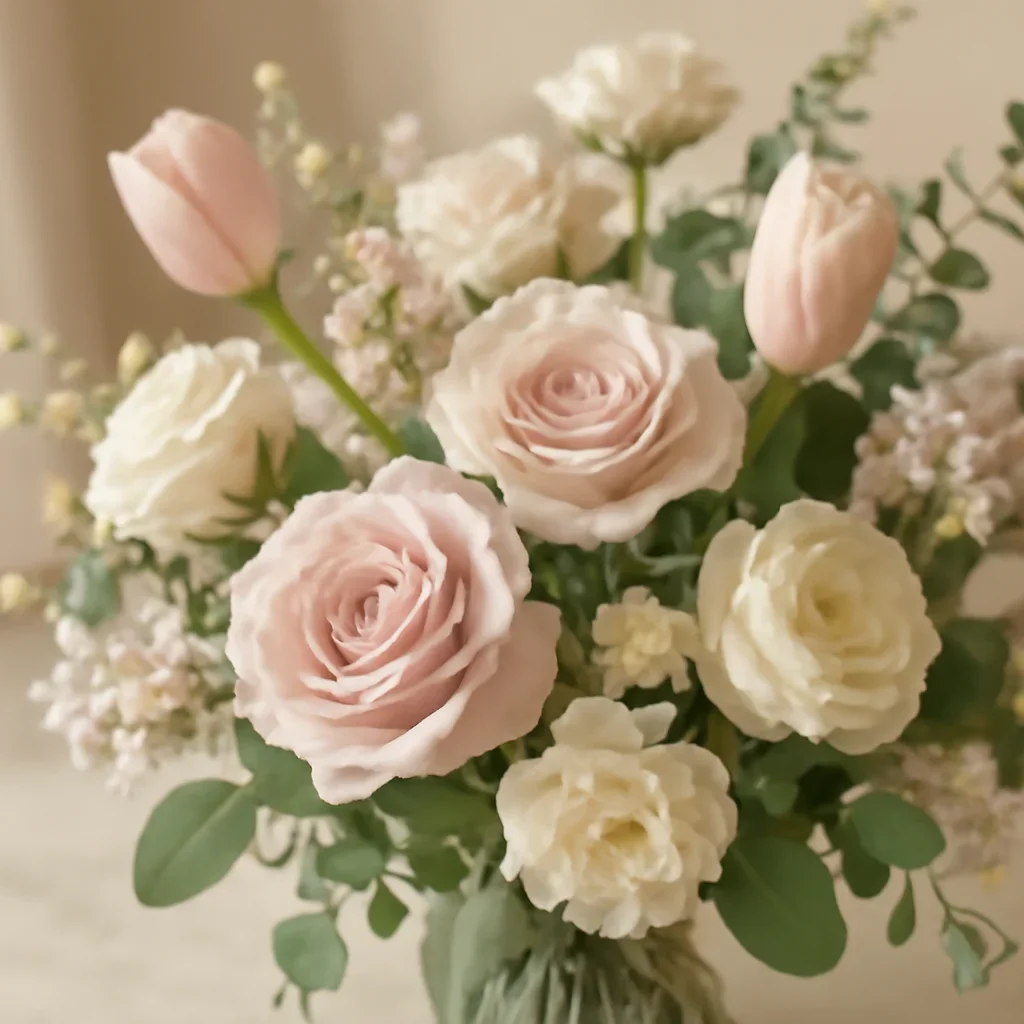 Close-up floral styling that supports the Mother's Day Flowers Markham page