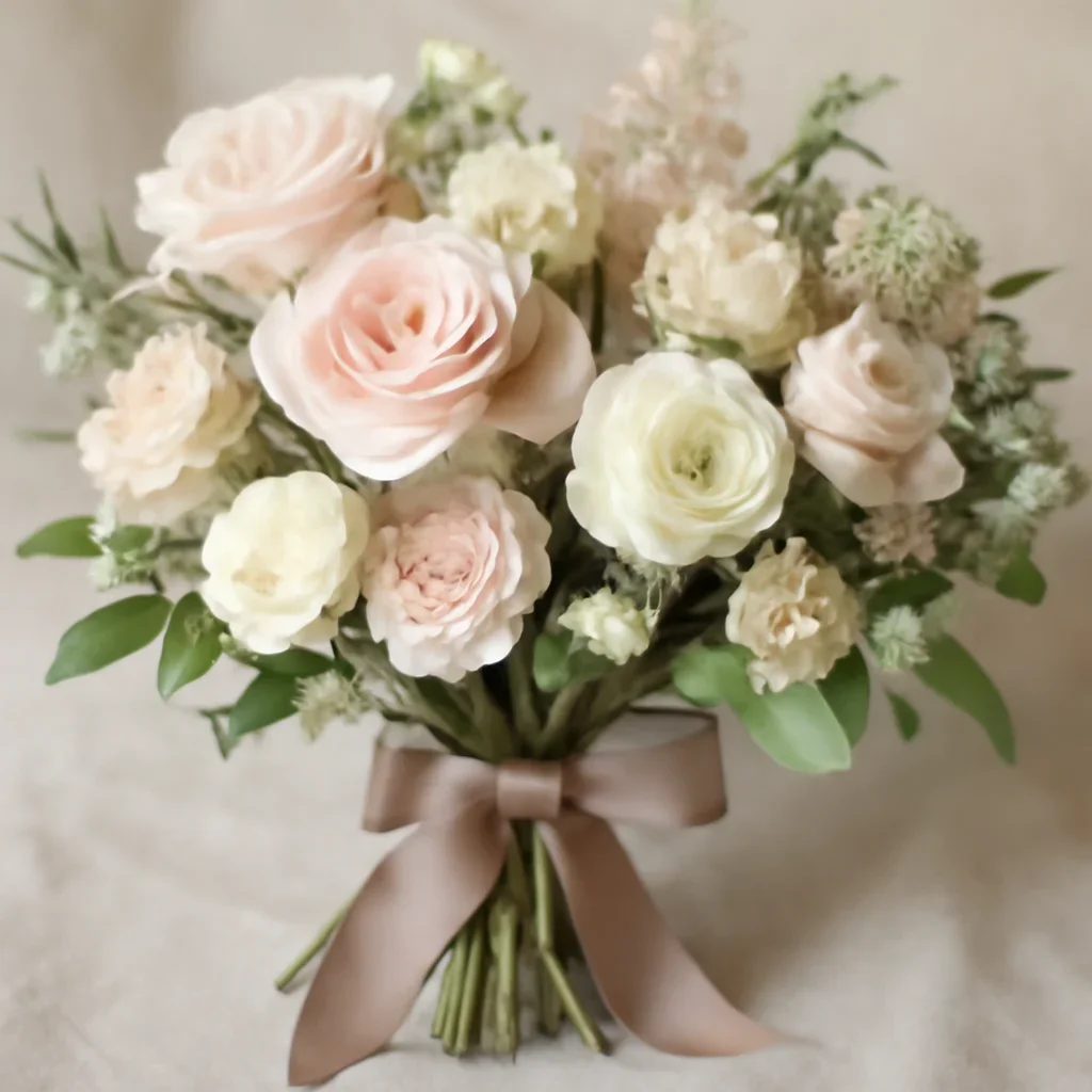 Hand-tied bouquet details for the Nationwide Flower Delivery page