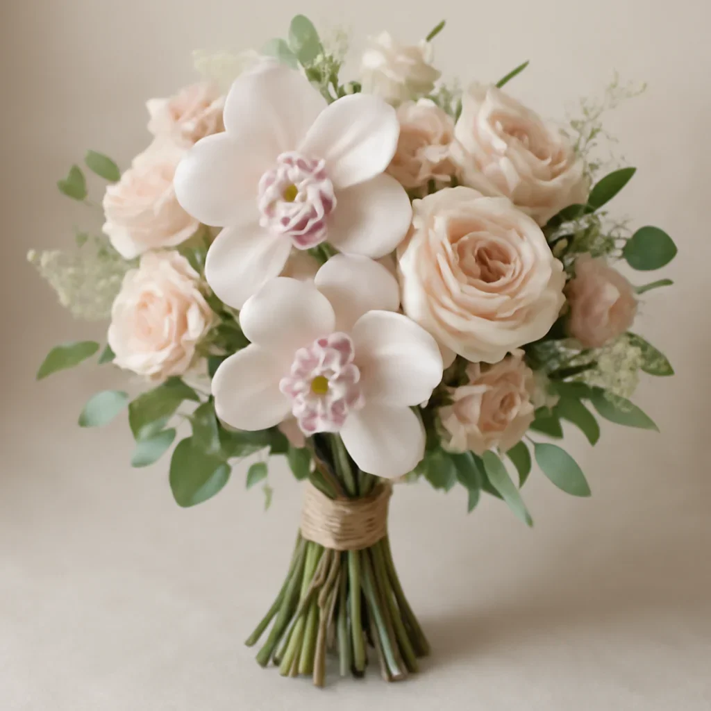 Hand-tied bouquet details for the Orchids Markham page