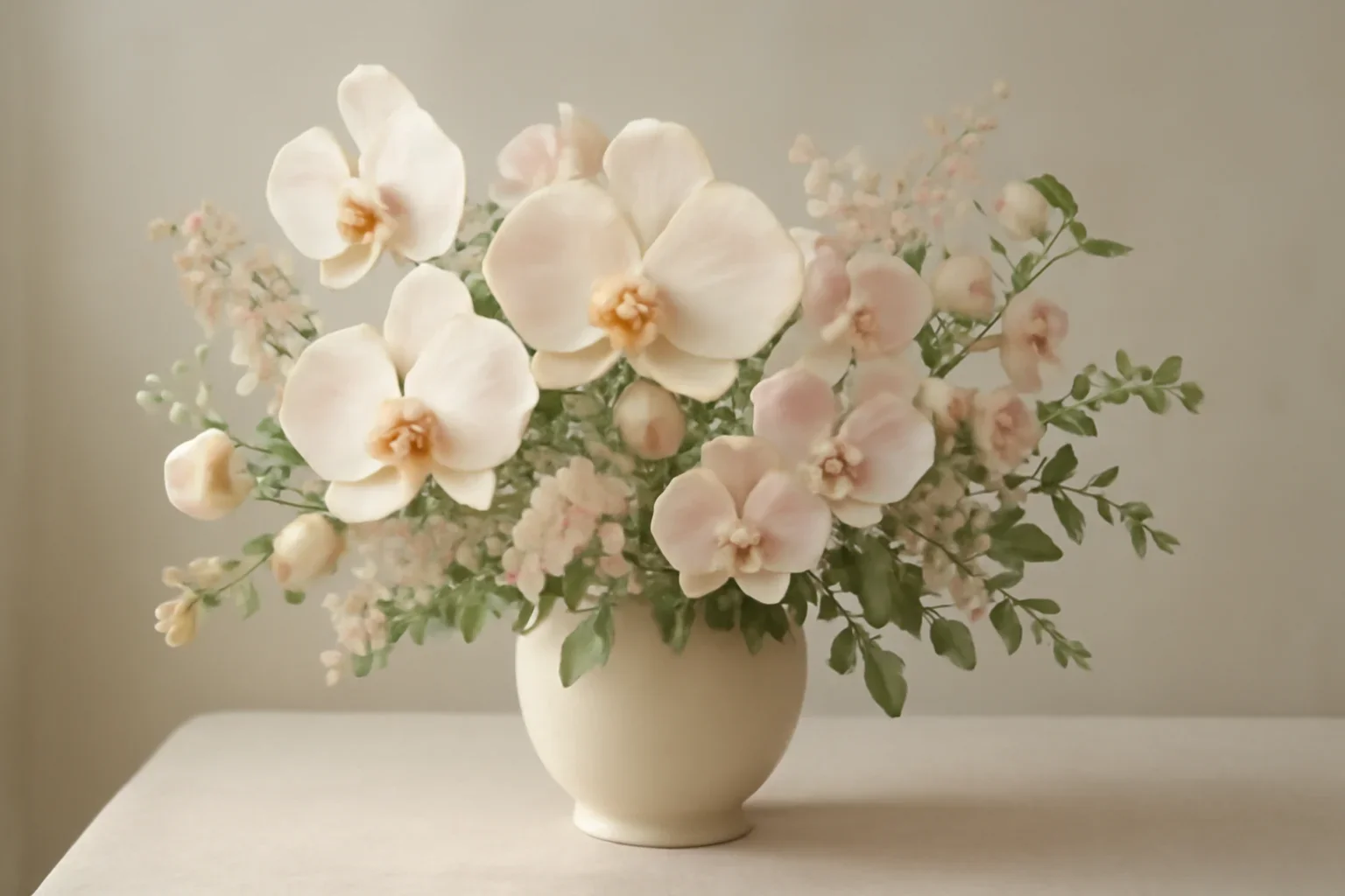 Orchids Markham floral hero arrangement in soft natural light