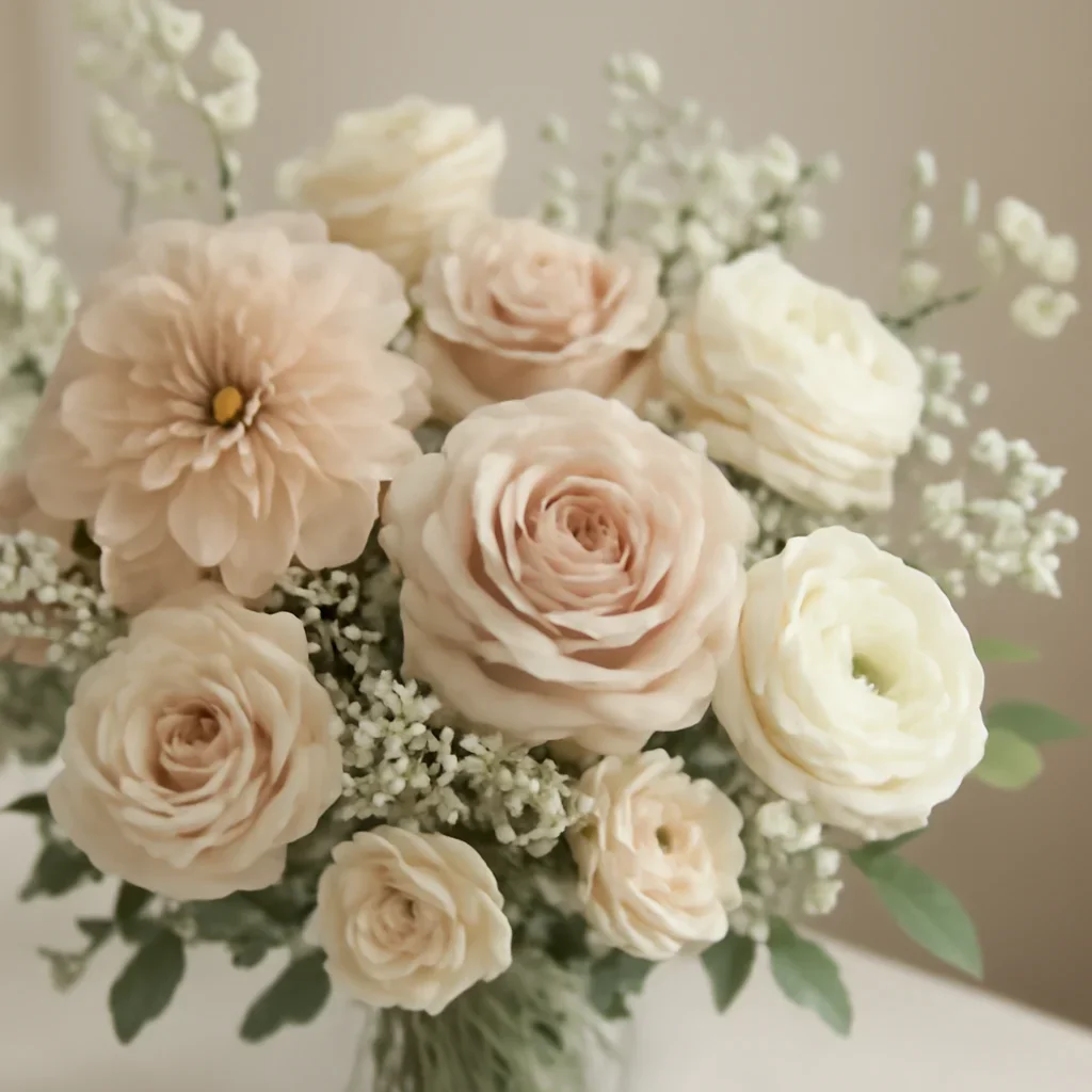 Close-up floral styling that supports the Pricing page