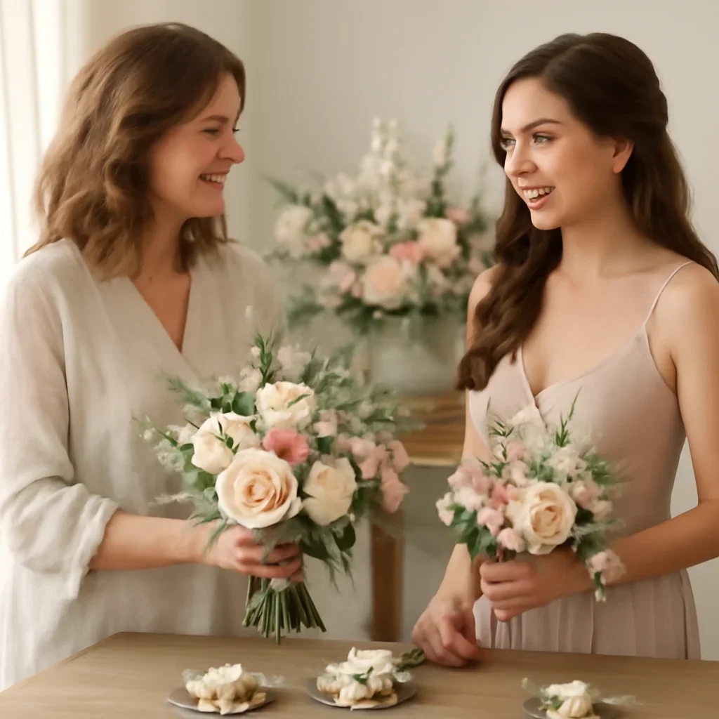 Welcoming floral consultation scene for the Prom Flowers Markham call to action