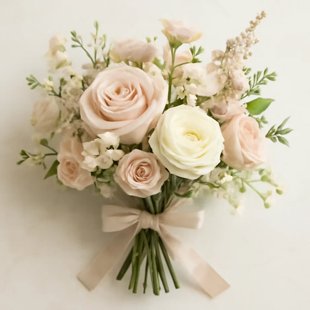 Hand-tied bouquet details for the Prom Flowers Markham page
