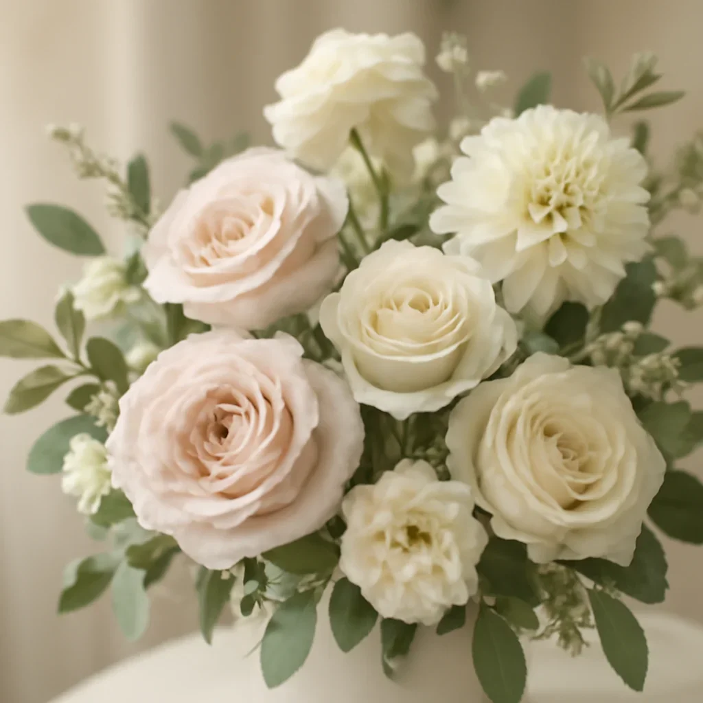 Close-up floral styling that supports the Richmond Hill Florist page