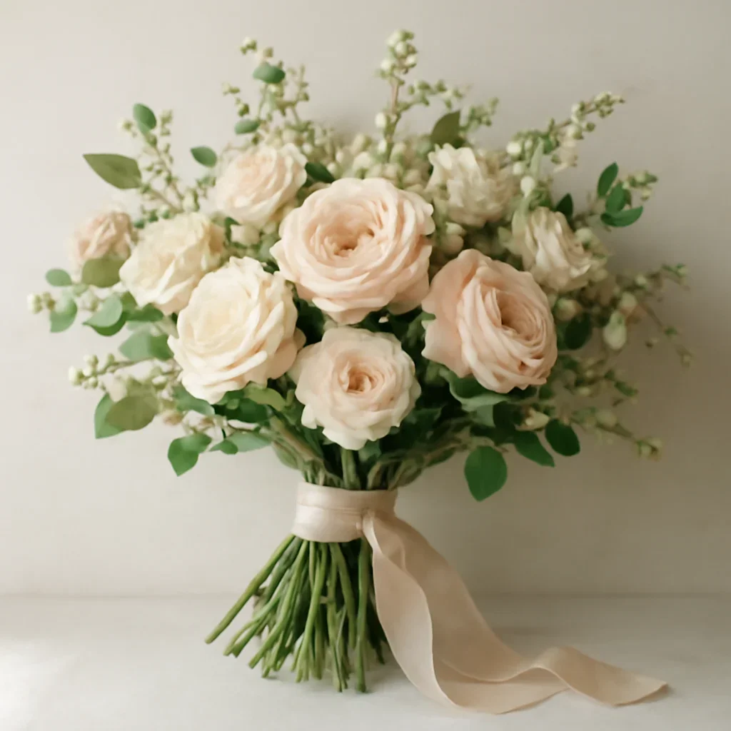 Hand-tied bouquet details for the Same-Day Delivery Policy page