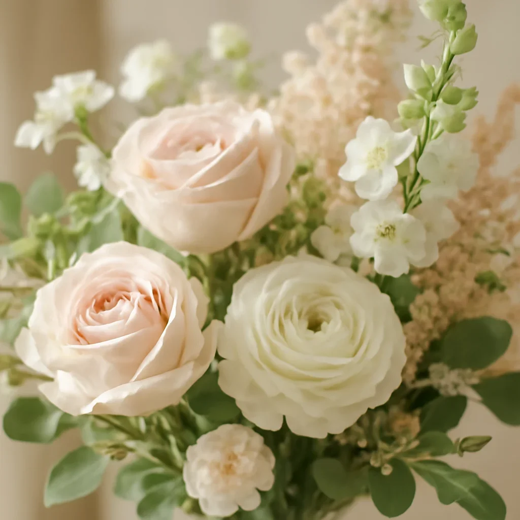 Close-up floral styling that supports the Same-Day Delivery Policy page