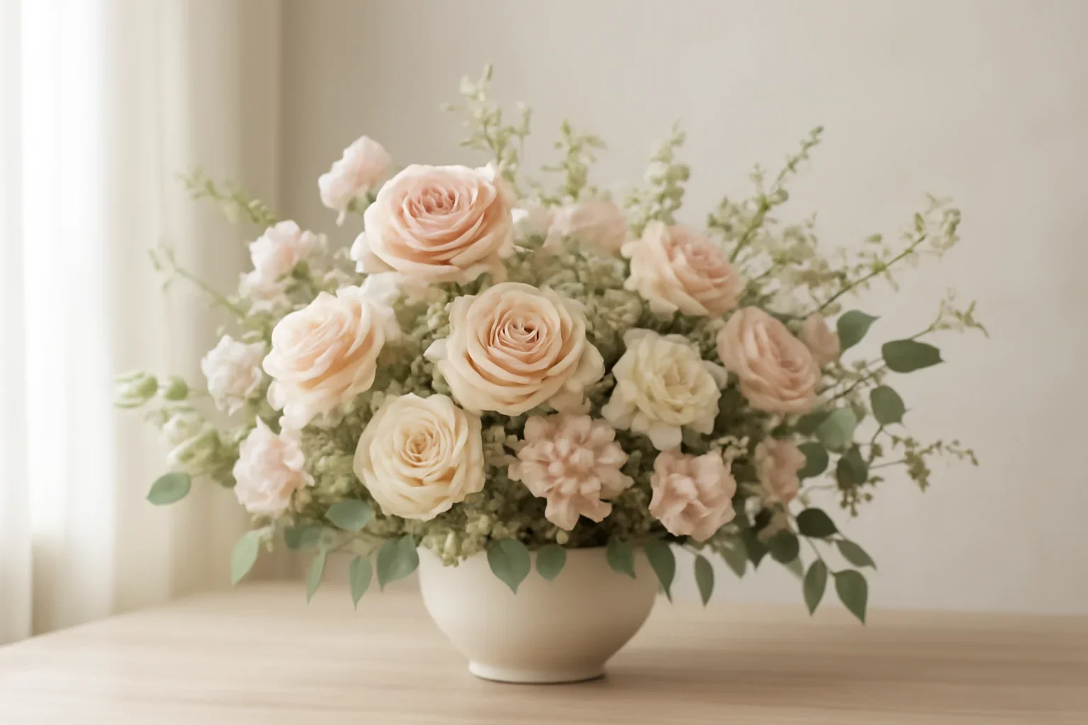 Stouffville Florist floral hero arrangement in soft natural light