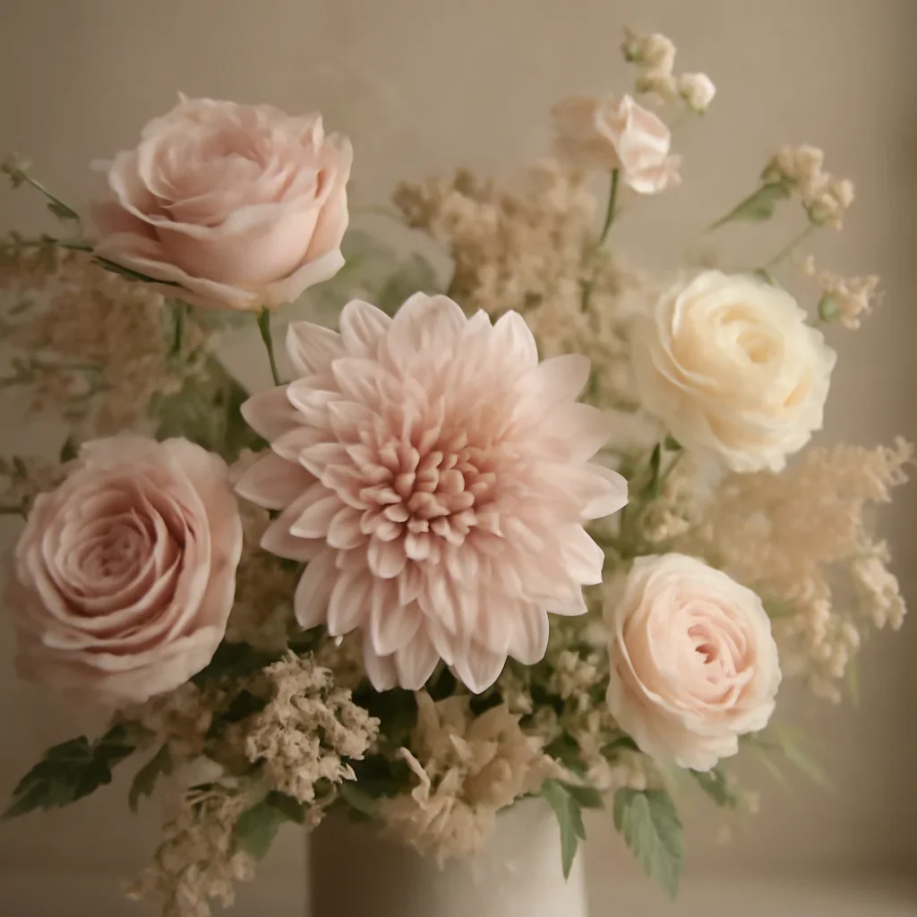 Close-up floral styling that supports the Stouffville Florist page